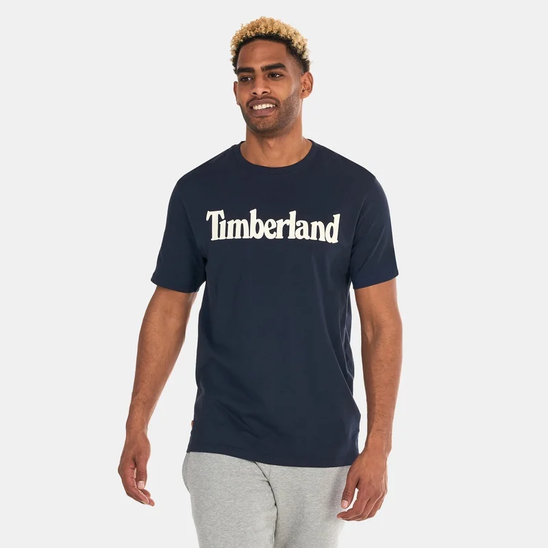 Timberland Men's Linear Logo Non-Ringer T-Shirt