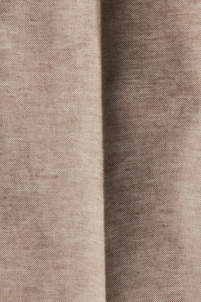 اتش اند ام بنطلون بقصة عادية من مزيج الكتان