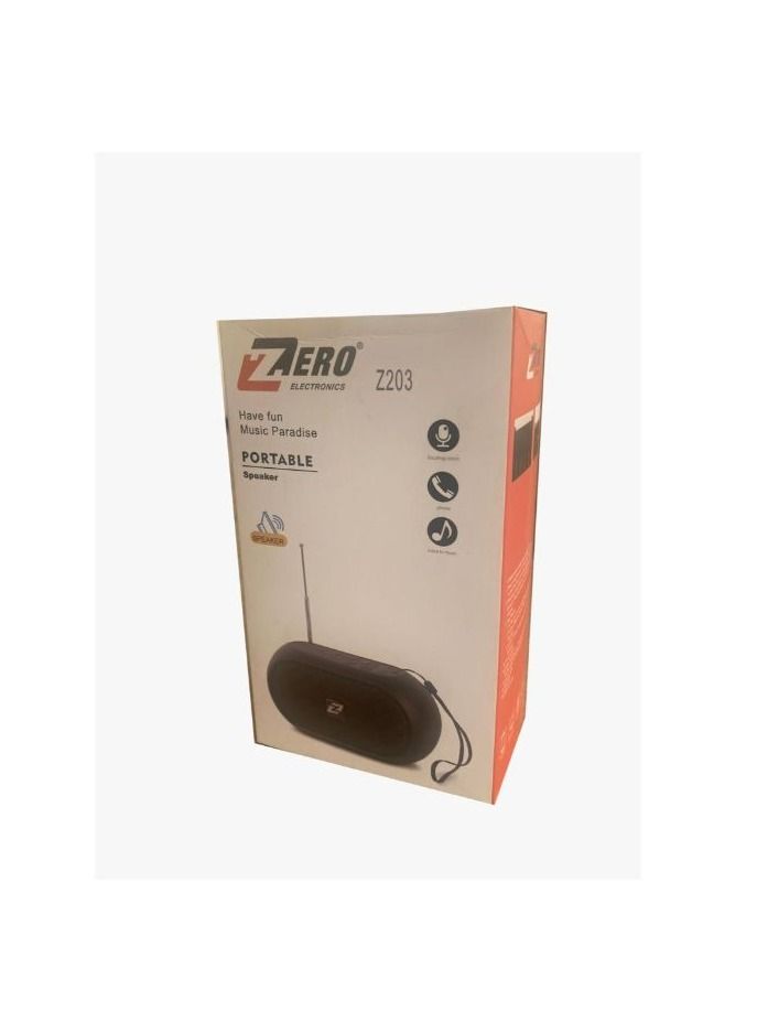 زيرو مكبر صوت بلوتوث محمول من زيرو Z203 - أسود - Image 2