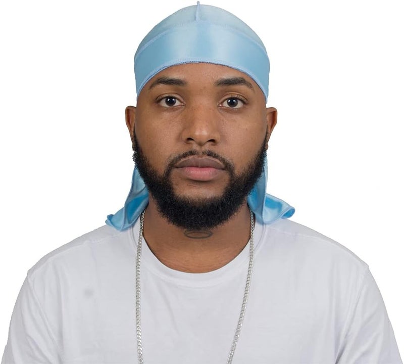 ForceWave Silky Durag for Men Wave Cap Satin Dorag for Men Women 360 Wave - Image 3