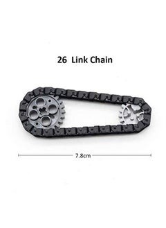 Taken All Building Blocks Parts Tank Track Wheels Treads Chain Links Motorcycle Car Accessories Toys For 6 12 Years Old Boys Girls Kids Gift (212 Pcs Tank Track)  - Image 3