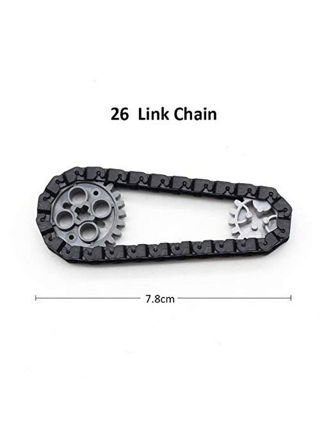 Taken All Building Blocks Parts Tank Track Wheels Treads Chain Links Motorcycle Car Accessories Toys For 6 12 Years Old Boys Girls Kids Gift (212 Pcs Tank Track)  - Image 3