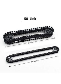 Taken All Building Blocks Parts Tank Track Wheels Treads Chain Links Motorcycle Car Accessories Toys For 6 12 Years Old Boys Girls Kids Gift (212 Pcs Tank Track)  - Image 5