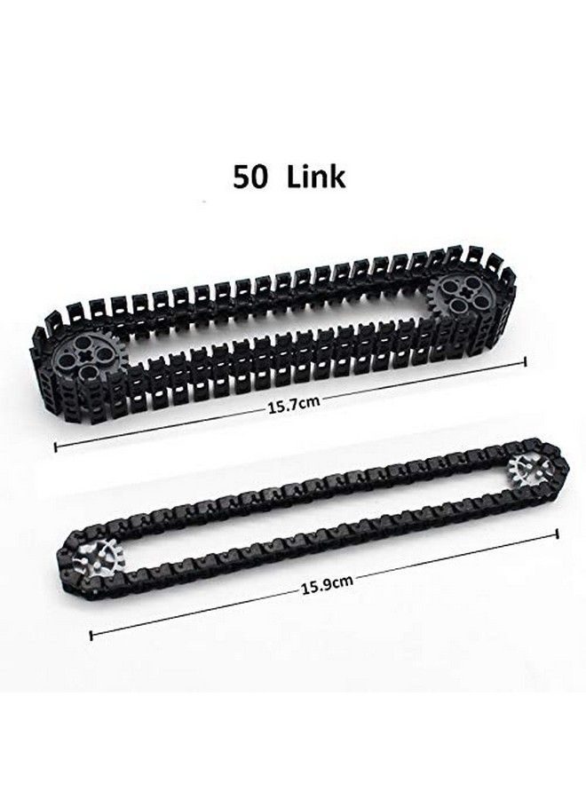 Taken All Building Blocks Parts Tank Track Wheels Treads Chain Links Motorcycle Car Accessories Toys For 6 12 Years Old Boys Girls Kids Gift (212 Pcs Tank Track)  - Image 5