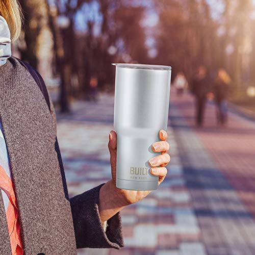 BUILT 30 Ounce Double Walled Stainless Steel Tumbler Silver 5193239 - Image 5