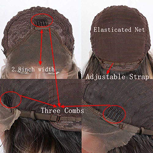 melody wig 350#Color Brown Red Synthetic Lace Front Wigs For Women Hair Long Copper Red Body Wave Glueless Hair Heat Resistant Fiber Long Wavy Wigs - Image 4