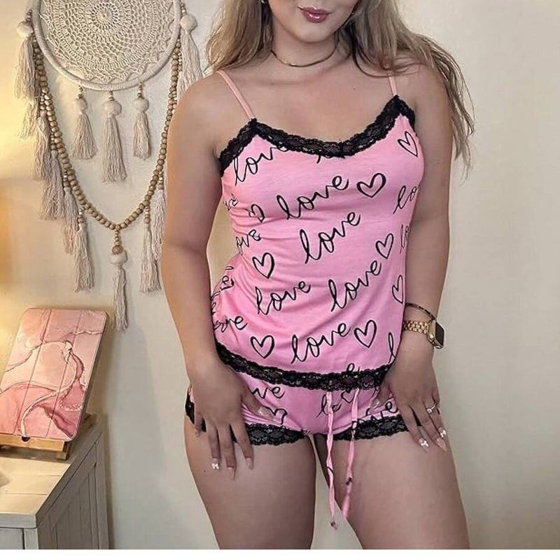 طقم نوم أنيق ورقيق بزخرفة دانتيل مثيرة من المودال الممزوج بالدانتيل - Image 2