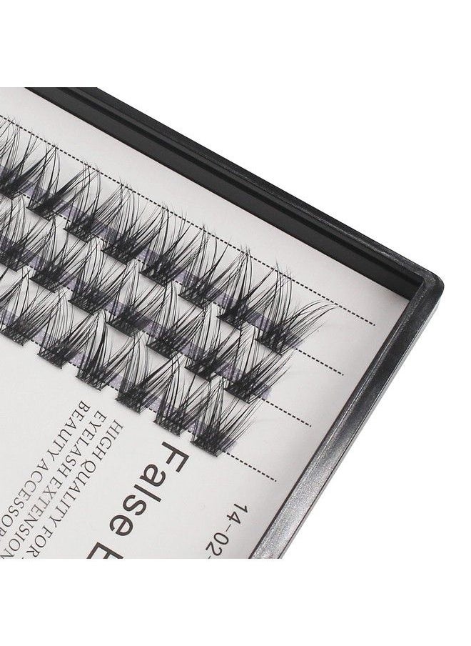 Bodermincer 84 Cluster D Curl Natural Style Eyelashes Professional Makeup Individual Cluster Eyelashes Grafting Fake False Eyelashes (12Mm)  - Image 4