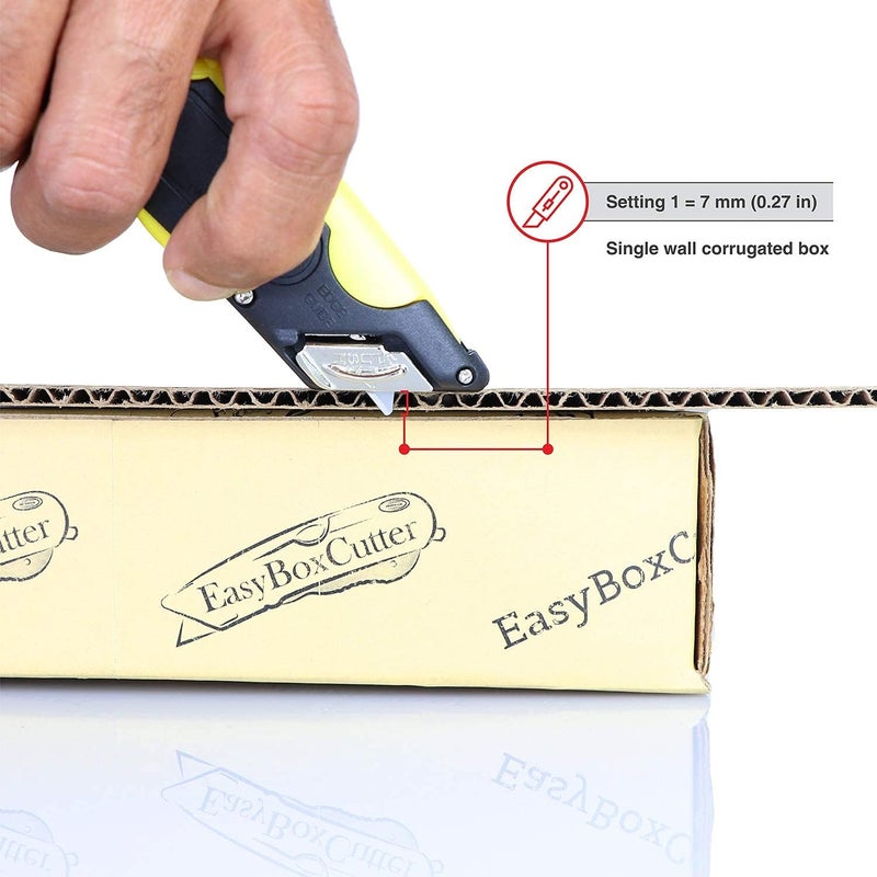 Easy Cut 2000N Modern Box Cutter with Extra Tape Cutter and Dual Side Edge - Image 3