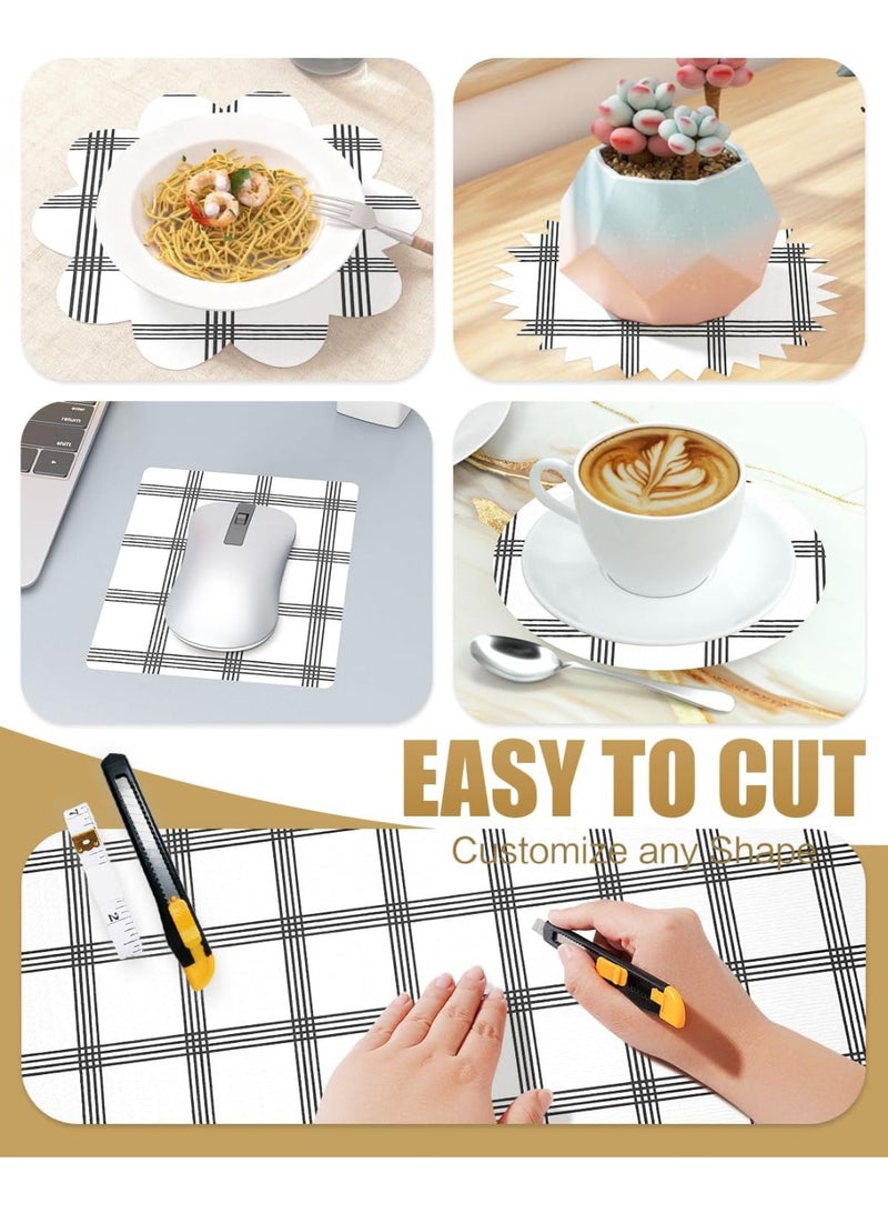 KINGMAZI Drawer and Shelf Liner 30 * 600cm, Non-Slip Kitchen Cabinet Liners Non-Adhesive Thick Strong Grip Waterproof Washable Mats Protect Dresser Shelves Cupboard Bathroom Cabinets - Image 4