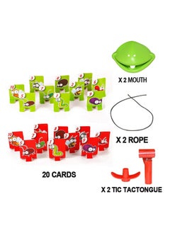 Zulbceo Parent-child educational game props frog mouth sticking out tongue mask  - Image 2
