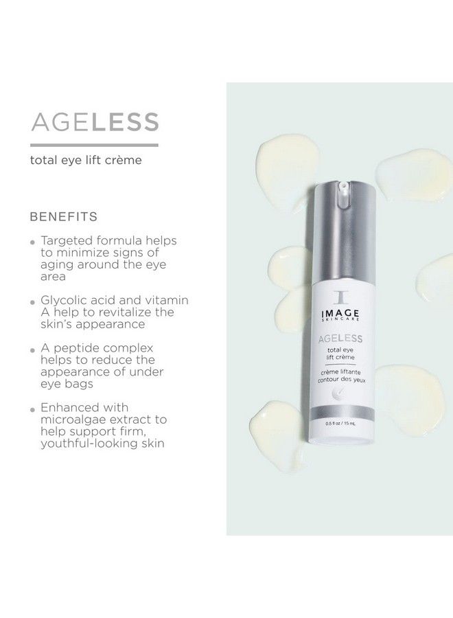 IMAGE SKINCARE Total Eye Lift Crème Under Eye Circle Bags And Wrinkle Rescue 05 Oz - Image 3