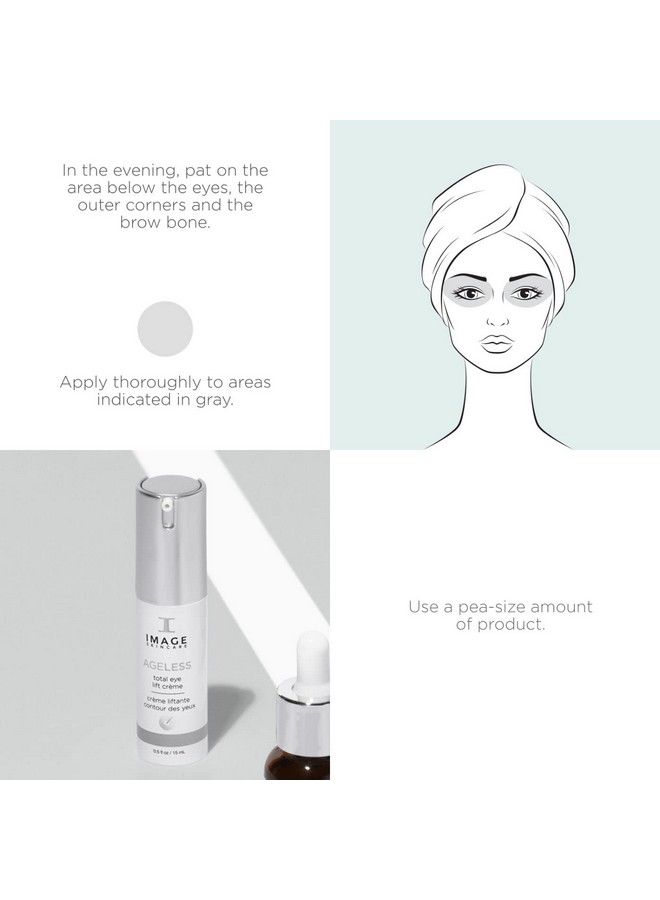 IMAGE SKINCARE Total Eye Lift Crème Under Eye Circle Bags And Wrinkle Rescue 05 Oz - Image 4
