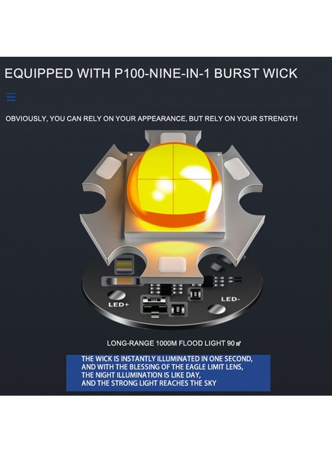 general Mini Flashlight, Rechargeable Flashlight, 1500 High Lumen Small Flashlight for Camping/Hiking/Daily Use (Black) - Image 4