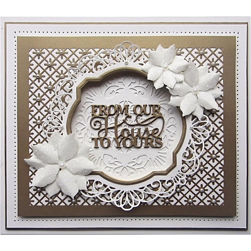 Briartw 8Pcs/Set Christmas Phrases Cutting Dies For Card Making Carbon Steel Embossing Stencil For Diy Decoration Scrapbooking Greetings Card Invitation Make Gifts For Family And Friends - Image 4