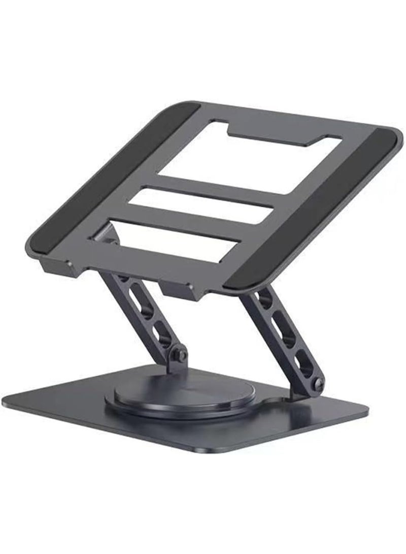 Adjustable Laptop & Tablet Stand – Foldable, 360° Rotating Base, Ergonomic Desktop Holder for Devices up to 17.3 Inch - Image 1