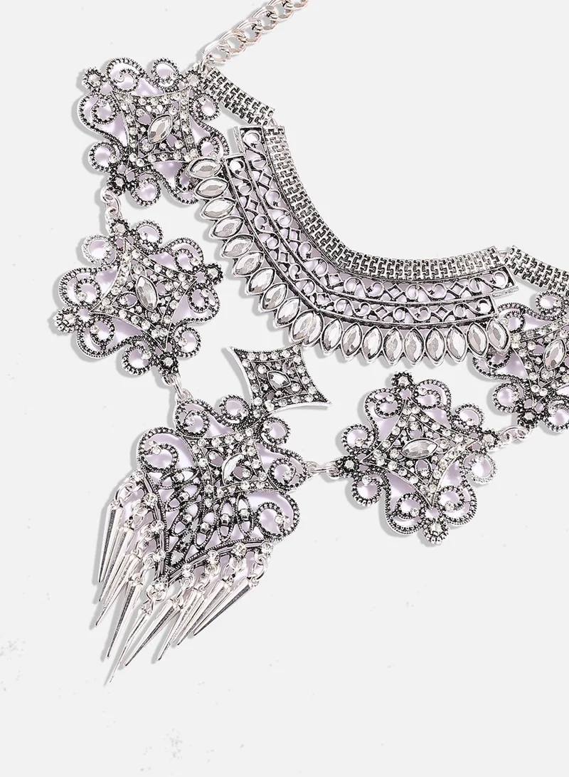 SOHI Contemporary Statement Artificial Necklace Jewellery