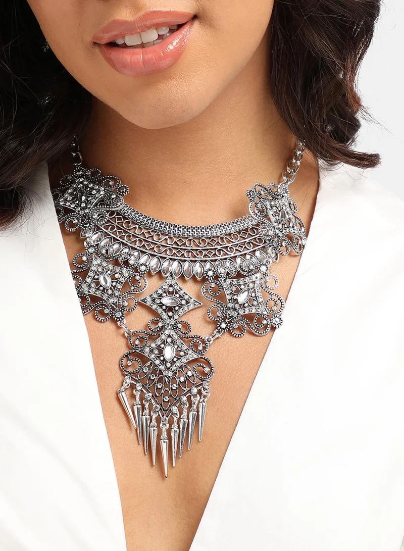SOHI Contemporary Statement Artificial Necklace Jewellery