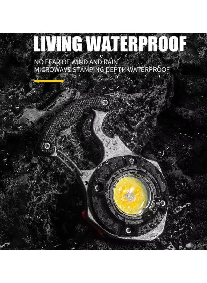 Generic - Rechargeable Power Display Strong Light Camping Lamp Bottle Opener Led Portable LED Work Light Keychain Flashlight - Image 1