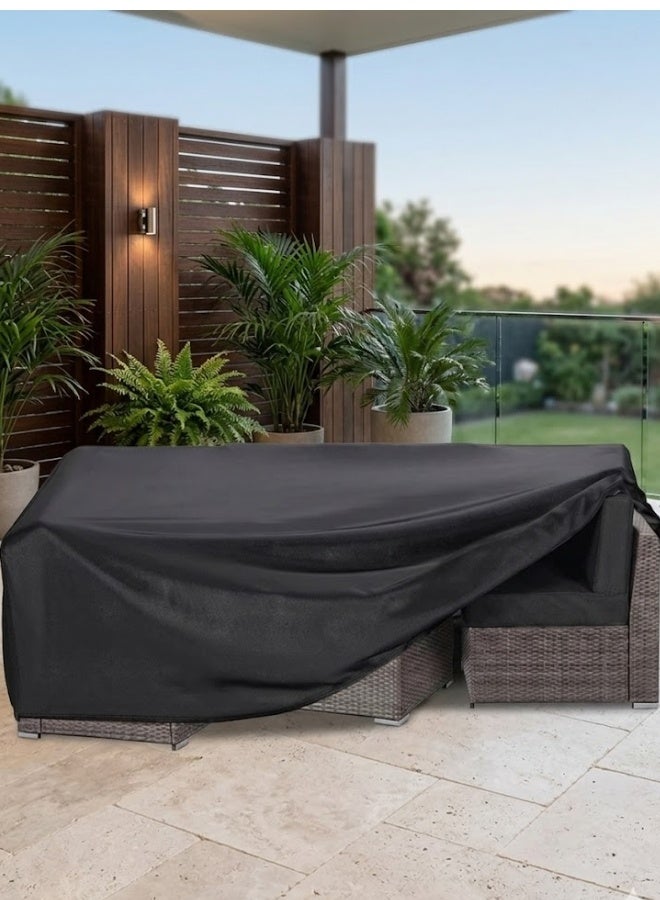SULSHA Waterproof Outdoor Furniture Set Cover 250x200cm | Heavy Duty Anti-UV Oxford Fabric Cover for Patio Table and Chairs - Image 1