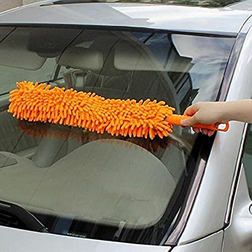 Seven Moon Creative Long Handle Cleaning Brush Feather Microfiber Duster Magic Dust Cleaner Fit Home Office Cleaning Tools (Assorted Color) - Image 1