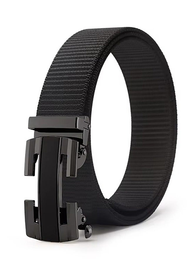 Mens Nylon Canvas Belt,Lightweight Breathable Military Tactical Men Waist Belt With Alloy Buckle for Work and Travel