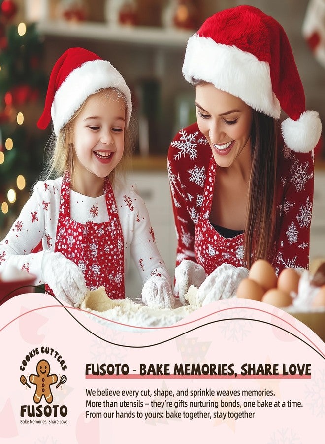 FUSOTO 6PCS Snowflake Cookie Cutter Set, Christmas Cookie Cutters, Holiday Shaped Biscuit Molds, Stainless Steel Baking Supplies for Homemade Cookies, Christmas Snowflake - Image 5