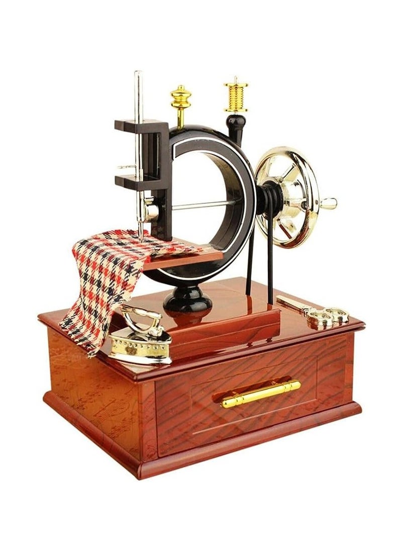 Genie Plastic Sewing Machine, Music Box, Automatic Machine, Music Box, Sewing Machine, Gift, Music Box, Children's Toy, Home Decor, Musical Boxes, Gift for Lover 