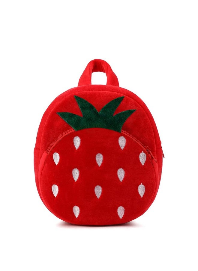 فرانتك حقيبة ظهر مدرسية من القطيفة الناعمة بتصميم رسوم متحركة على شكل حيوان للأولاد والبنات من سن 2 إلى 5 سنوات وحقائب سفر للتنزه والحضانة ومرحلة ما قبل المدرسة (Redstrawerry_2024) - Image 1