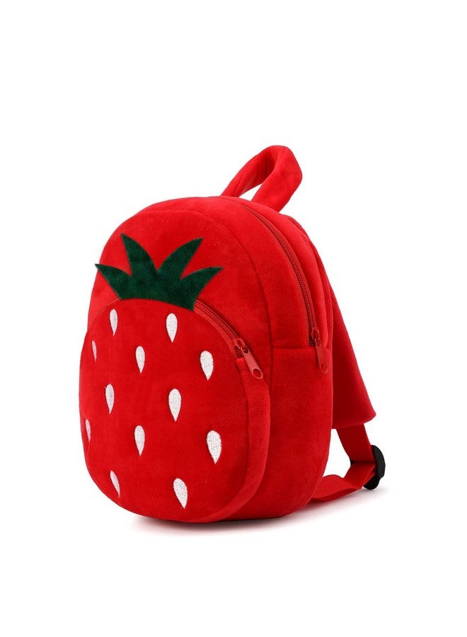 فرانتك حقيبة ظهر مدرسية من القطيفة الناعمة بتصميم رسوم متحركة على شكل حيوان للأولاد والبنات من سن 2 إلى 5 سنوات وحقائب سفر للتنزه والحضانة ومرحلة ما قبل المدرسة (Redstrawerry_2024) - Image 2