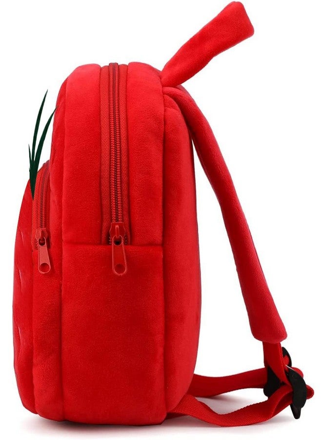 فرانتك حقيبة ظهر مدرسية من القطيفة الناعمة بتصميم رسوم متحركة على شكل حيوان للأولاد والبنات من سن 2 إلى 5 سنوات وحقائب سفر للتنزه والحضانة ومرحلة ما قبل المدرسة (Redstrawerry_2024) - Image 3