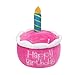Glow Pups Dog Birthday Cake Toy Easy to Clean Promotes Mental Stimulation Ideal for Fetching Dog Cupcake Toy Pink Birthday Cupcake Style 6 x 5 inches - Image 3