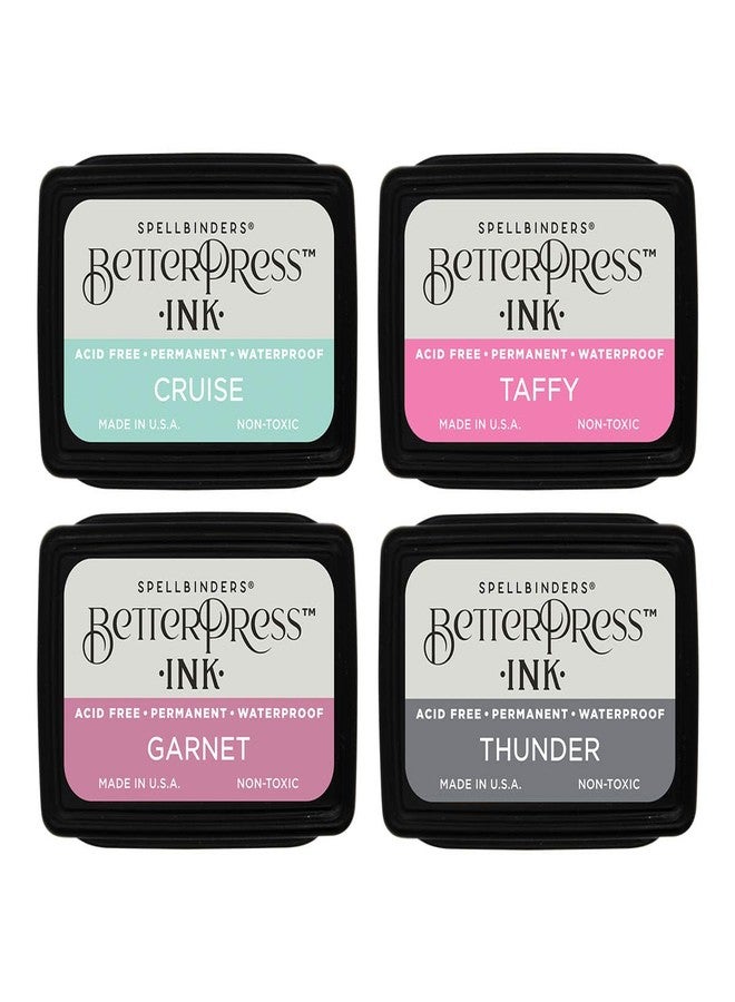 Spellbinders BPI-023 Jet Set BetterPress Ink Mini Set - 4 Pack - Image 2
