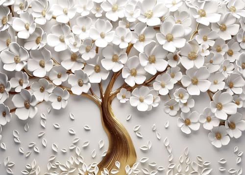BBOLDIN Flower Tree Puzzles for Adults 1000 Pieces Nature Hard Floral Jigsaw Puzzle Pretty Plant Orchid Puzzle - Image 1