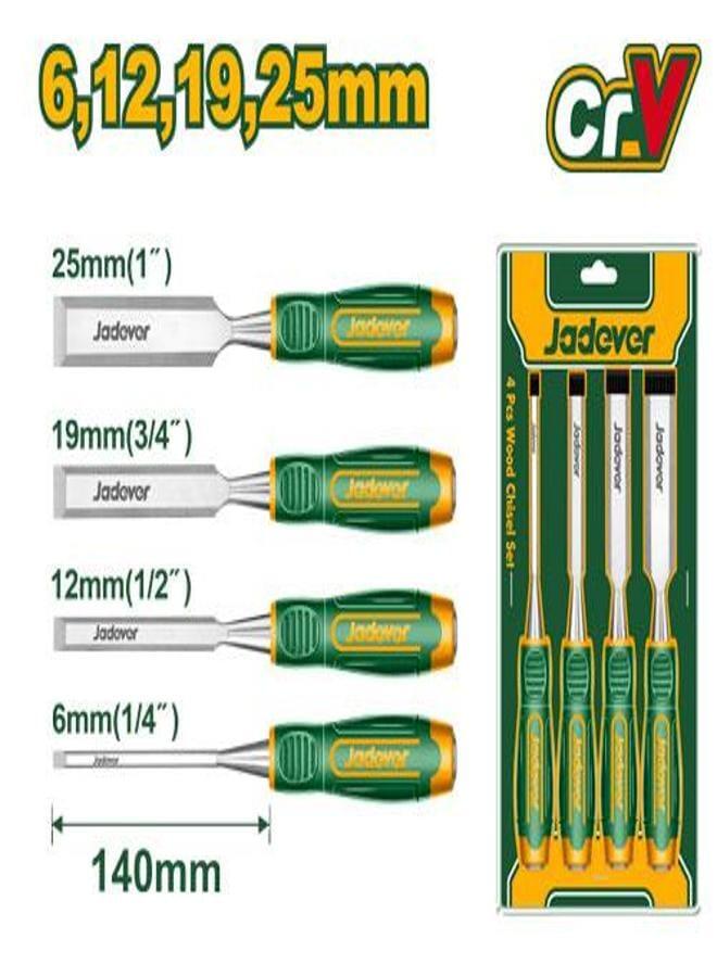 Jadever 4 Pcs Wood Chisel Set Jdwc2204 - Image 1
