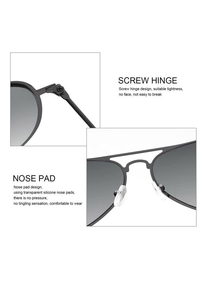 YIMI 2 Pairs Bifocal Reading Glasses UV400 Outdoor Sport Sunglasses Computer Blue Light Blocking Tinted Glasses for Men Women (Black+Brown, 2.50, multiplier_x) - Image 3