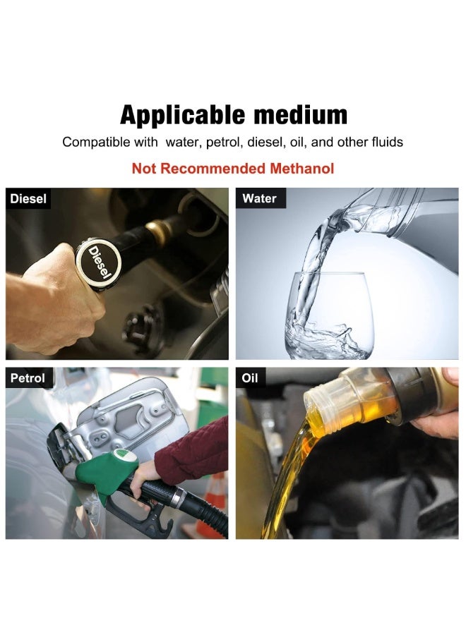 2PCS Check Valve Non Return One Way Fuel Line Check Valve Aluminium Alloy Car One Way Inline Fuel Hose Check Valve for Fuel Line Petrol Diesel Fuel Oil Water (10mm)  - Image 5