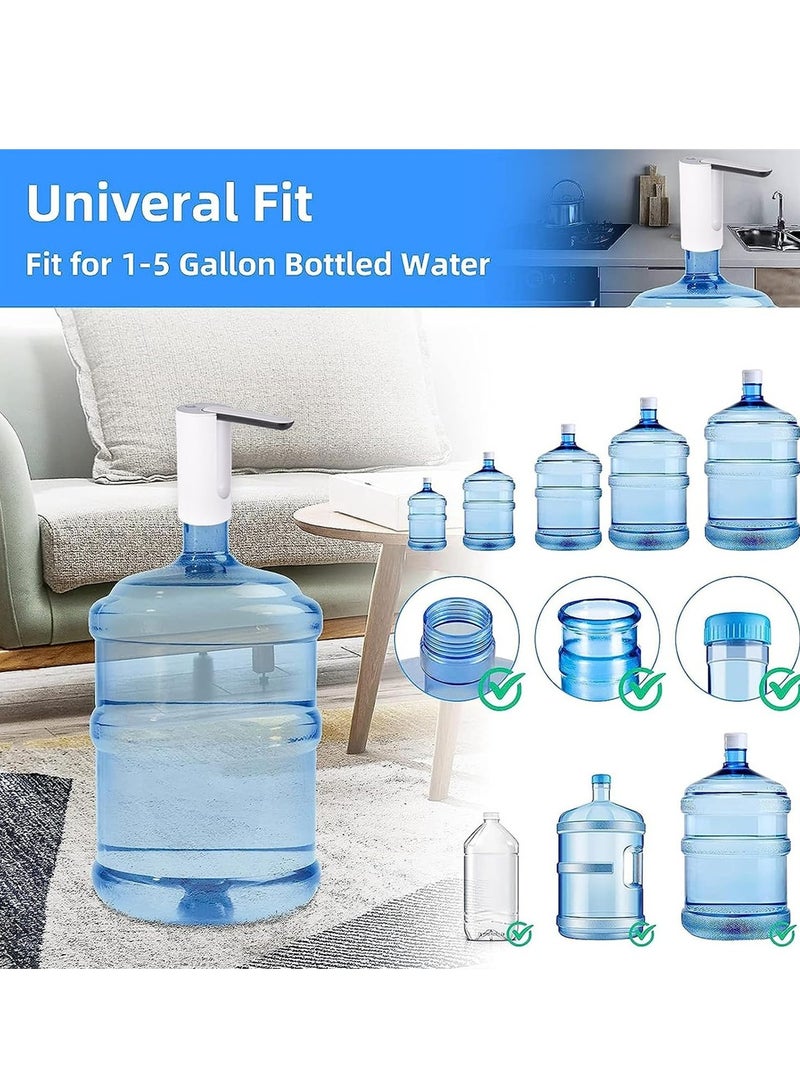 Water Bottle Pump Foldable Automatic Drinking Pump USB Charge Portable Water Dispenser for 2-5 Gallon Jugs  - Image 3