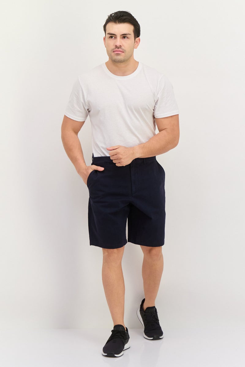 GAP Men Solid Chino Shorts, Navy - Image 2