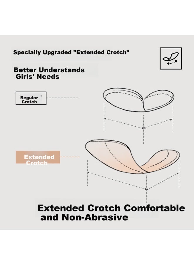 Youkeshu Women's Underwear 10a Antibacterial Mulberry Silk Extended Crotch Mid-high Waist Tummy Control Seamless Breathable High Elastic Hip-hugging Shorts - Image 3