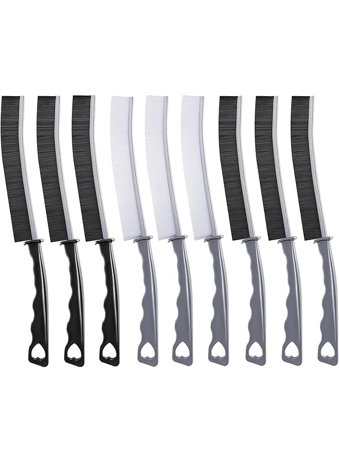 PROMASS promass 9 Pieces Crevice Cleaning Brush, Multifunctional Gap Cleaning Brush Tool, for Cleaning Kitchen Bathroom Tiles Window Track 