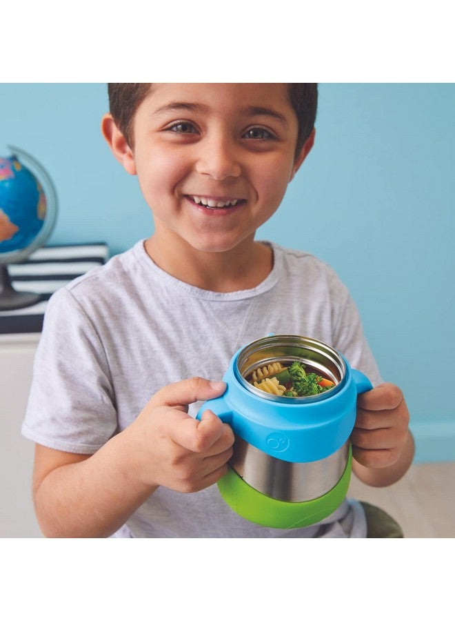 b.box Insulated Food Jar With Spork For Toddlers ; Easy Open Container For Toddlers ; Stainless Steel 5Hrs + Of Perfect Temperatures ; Dishwasher Safe Bpa Free (Blue Slate 11 Oz) - Image 3