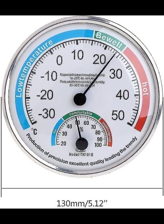 Bewell Household Analog Thermometer wall mounted Pointer Home Baby Room Indoor Temperature And Humidity Meter Pointer Thermometer Hygrometer - Image 2