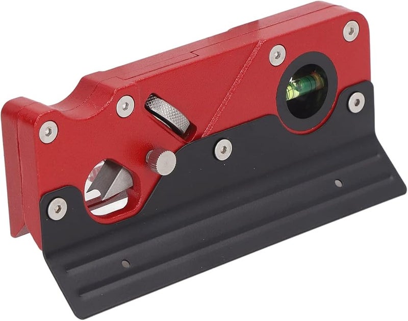 Professional Wood Chamfer Plane Adjustable Depth Red Aluminum Alloy Hand Planer - Image 4