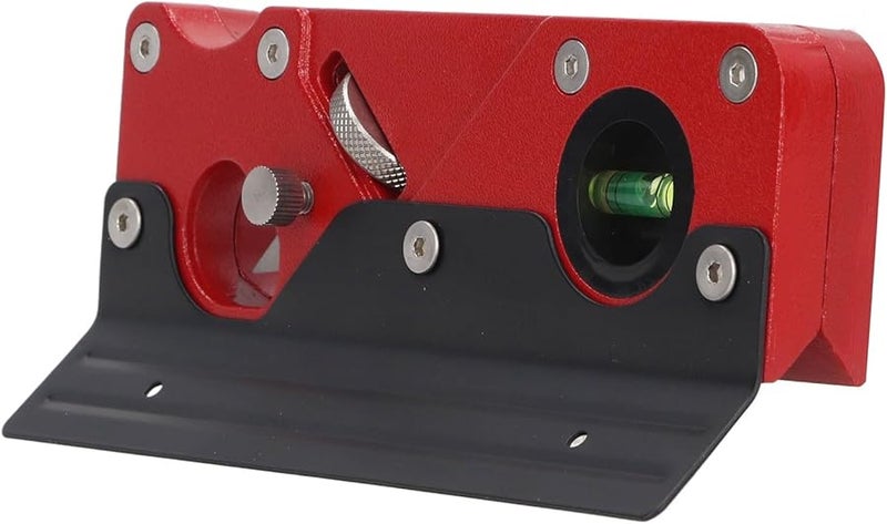 Professional Wood Chamfer Plane Adjustable Depth Red Aluminum Alloy Hand Planer - Image 2