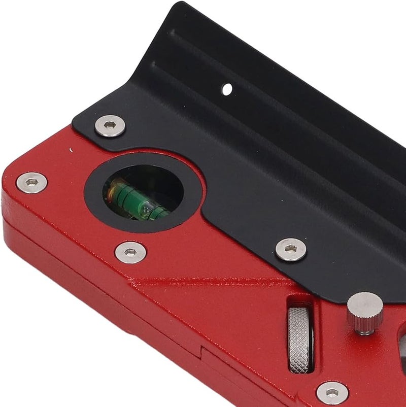 Professional Wood Chamfer Plane Adjustable Depth Red Aluminum Alloy Hand Planer - Image 5