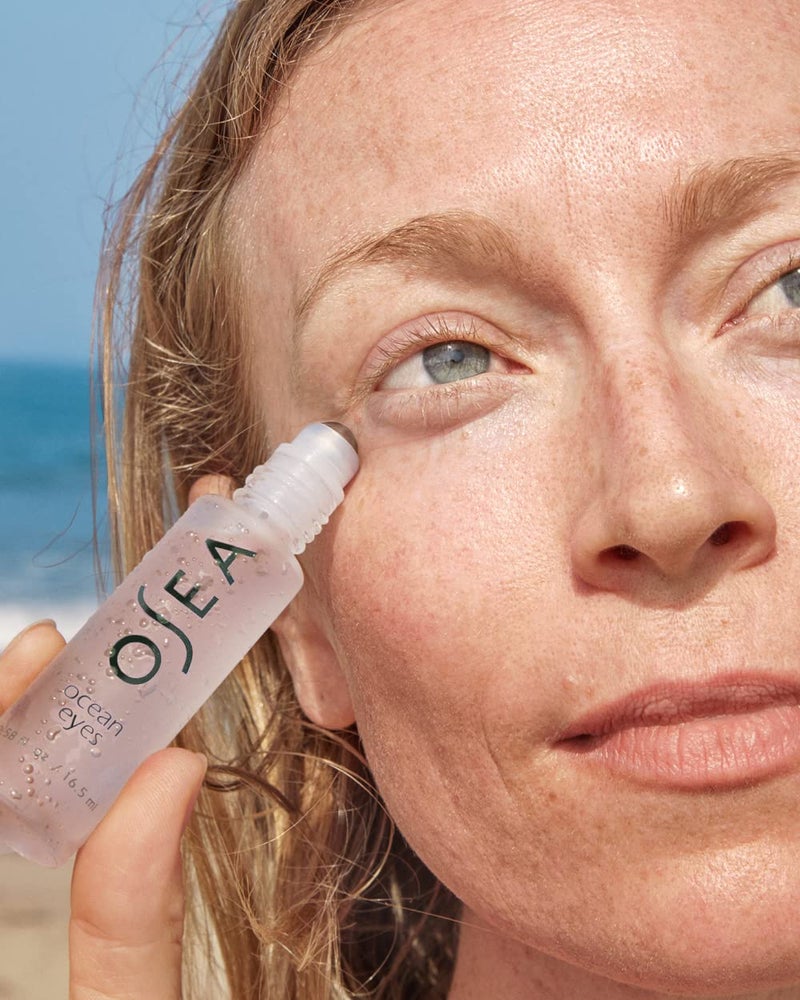 OSEA Ocean EyesÂ® Age-Defying Eye Serum - For Dark Circles, Puffiness - Cooling Roller Ball Applicator - Hyaluronic Acid, Peptides - Clean Skincare - Vegan & Cruelty-Free Anti-Aging Under Eye Treatment - Image 3