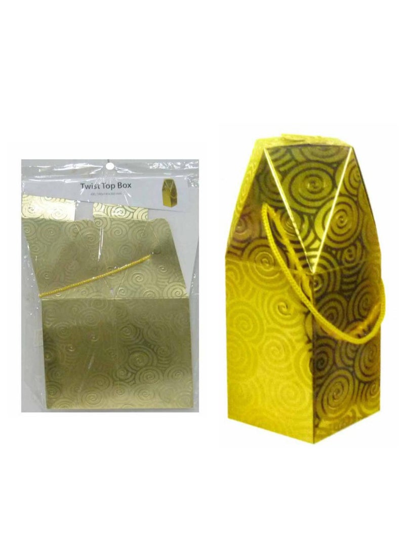 AL QADAH Tusk Box Elegant Gold Color, 135x135x135cm Stylish Storage Solution with a Touch of Opulence  - Image 2