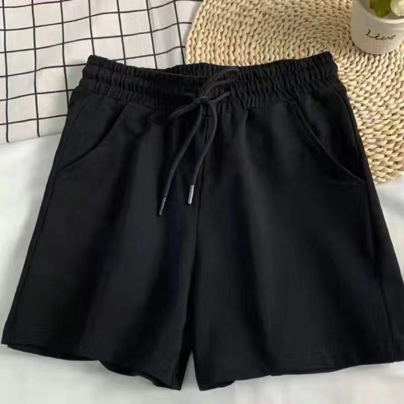 Mens Cool Ice Silk Quick-Dry Summer Set Pure black [shorts promotion]] 