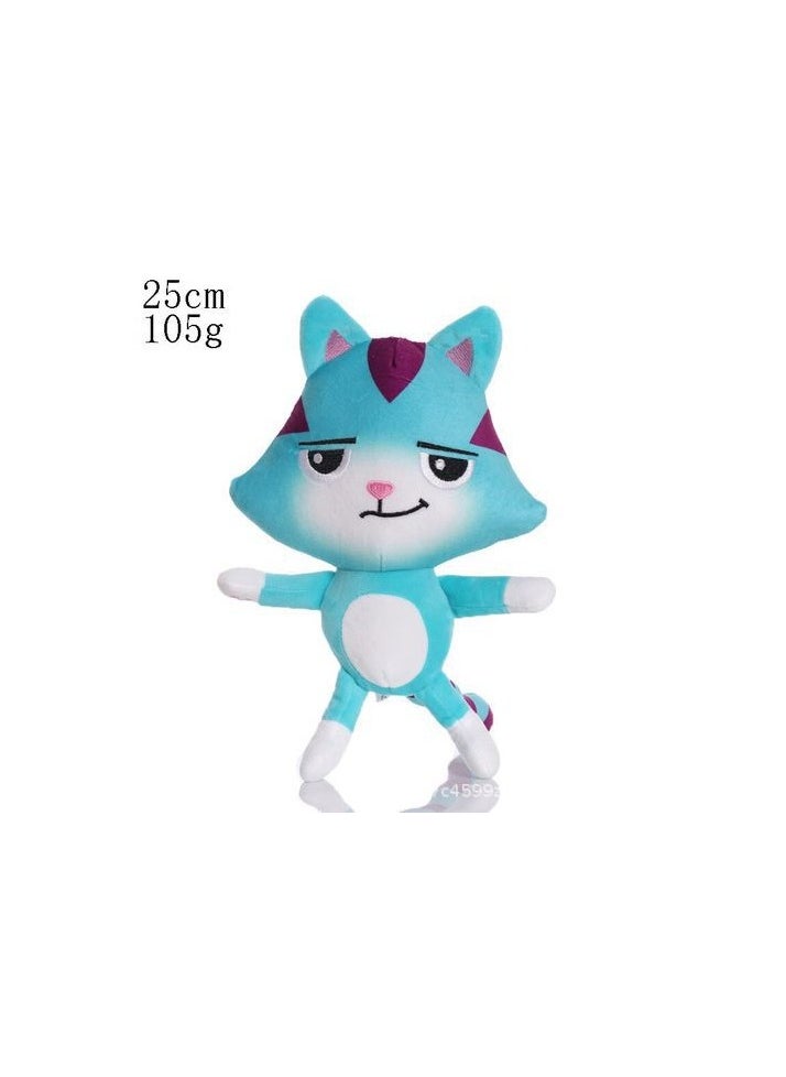 xozgdovg - Dollhouse plush toys Closed mouth blue kitten - Image 1